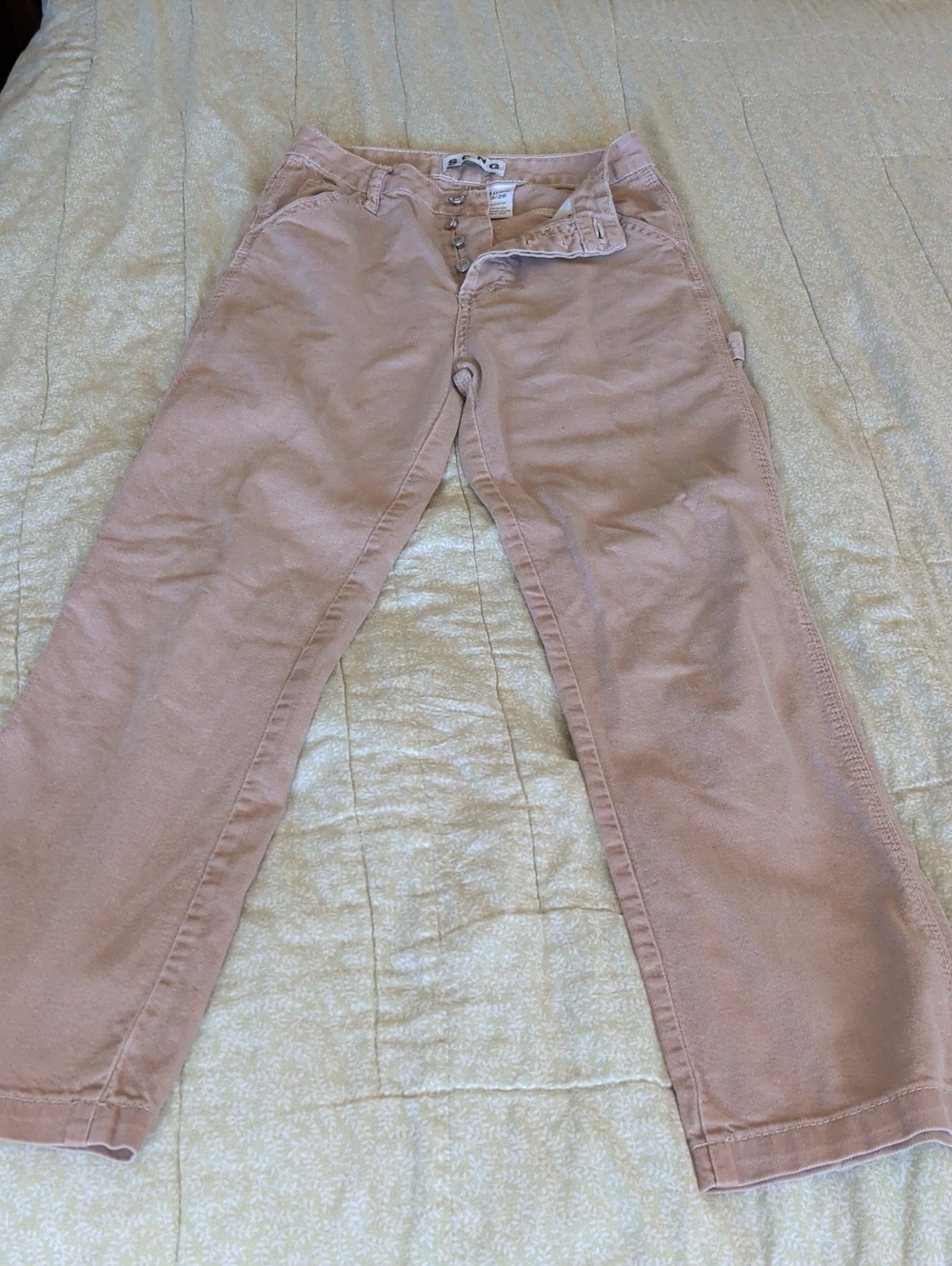 Women’s Dusty Pink Boot Cut Jeans - Casual Flare